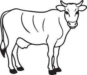 Cow vector art illustrator