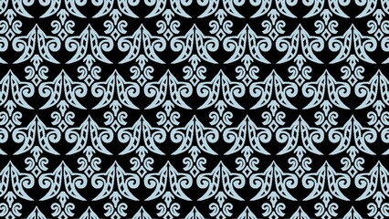 Seamless pattern background design with ornament motifs, batik decoration, wallpaper, template 