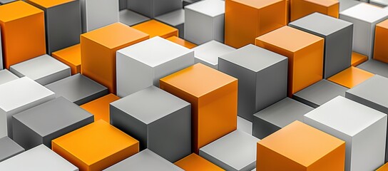 Obraz premium Abstract colorful cube collection background