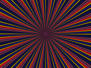 Vintage sun retro banner background. Colorful sunlight. Vector illustration.