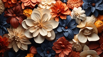 Abstract Floral Tapestry