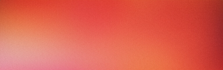 Fototapeta premium Grainy gradient background fading from orange to pink