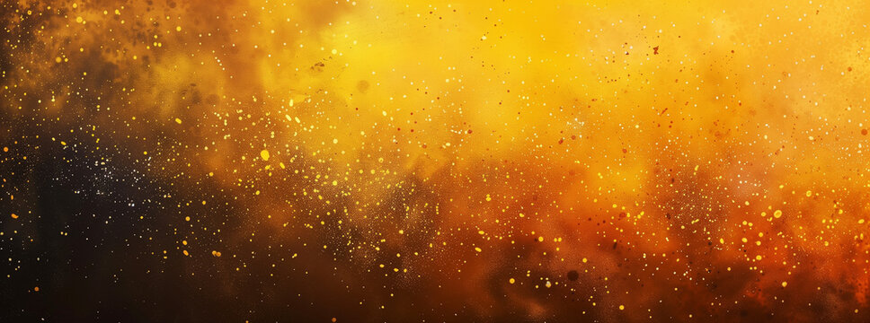 black orange yellow , grainy noise grungy empty space , spray texture color gradient shine bright light and glow rough abstract retro vibe background template