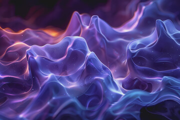 Obraz premium Dynamic periwinkle abstract structure, emphasizing scientific importance, great for medical.