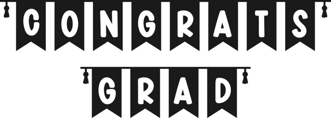 Congrats Grad Banner Logo