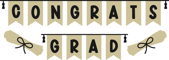 Congrats Grad Banner Logo