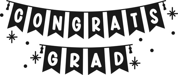 Congrats Grad Banner Logo
