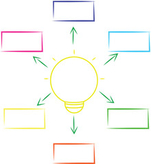 Business Infographic with note paper design vector