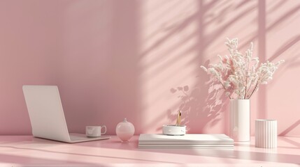 Business proposal with a light pink theme