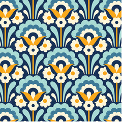 Blue Modern Arch Designs in Fabric, Wallpaper and Textures