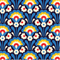 Blue Modern Arch Designs in Fabric, Wallpaper and Textures