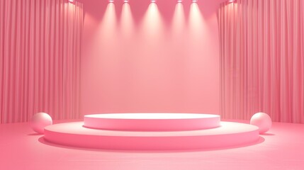 Light Pink Background in Formal Presentation Setting
