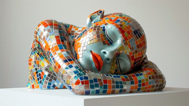 Pixel art is now part of contemporary sculptures, creating bold pieces that merge digital nostalgia and modern aesthetics.