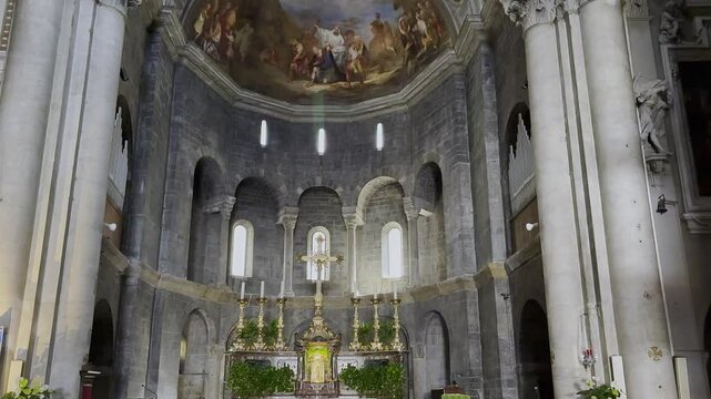 basilica san fedele a como italia, saint fedele basilica in como italy 