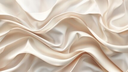 Fototapeta premium Elegant Cream Satin Fabric Texture