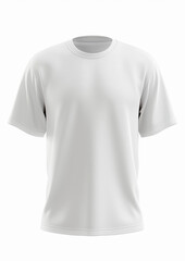 T-shirt mockup in 3D render on white background, suitable for brand ads
