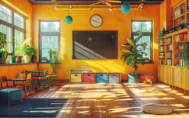 ADHD students in a classroomamiable educational resources, ADHD Awareness Month, diversity, and assistance