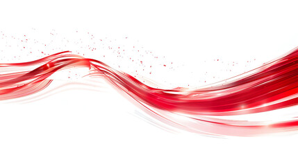 Dynamic Red Light Streak on White Background Vector Art