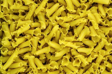 Campanelle pasta background