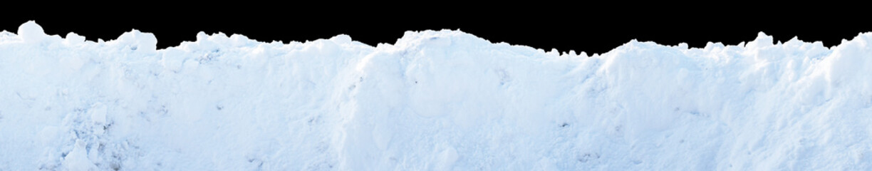 Large wall of snow isolated