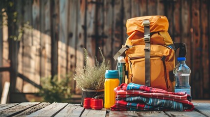 Emergency preparedness kit with checklist, National Preparedness Month, readiness and safety