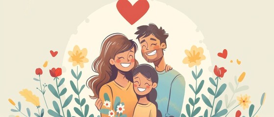 Family supporting each other while managing diabetes, National Diabetes Month, love and health