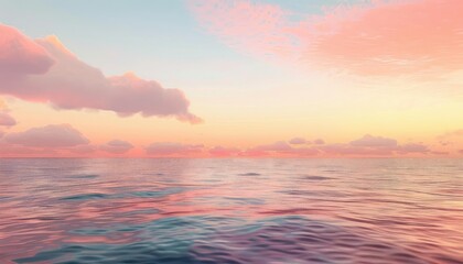 A beautiful sunset over the ocean