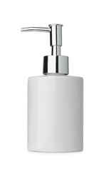Obraz premium Side view of ceramic liquid soap dispenser bottle