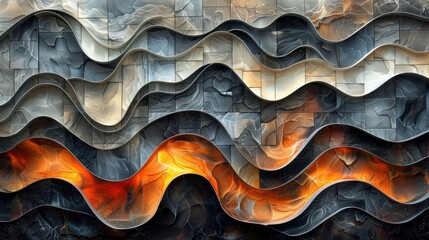 The molten metal wave is a powerful and destructive force. It can destroy everything in its path, but it can also be used to create beautiful and unique works of art.