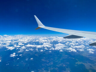 View from airplane window