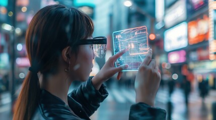 Futuristic city navigation with augmented reality
