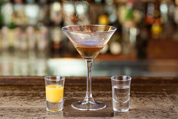 Coconut cocktail with rum