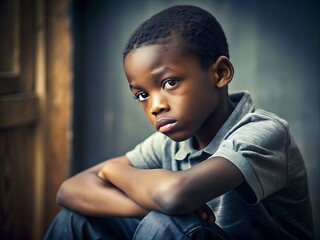 Young Boy Looking Away