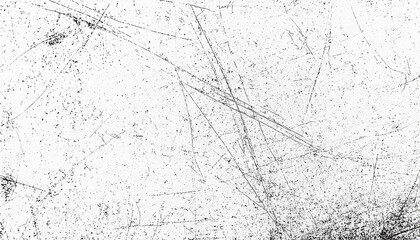 Abstract pattern of black scratches and lines on a white background