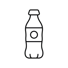 cola line icon with white background vector stock illustration