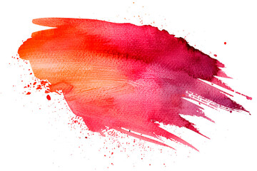 brush red color stroke isolated background png