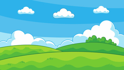 vector cartoon landscape background 