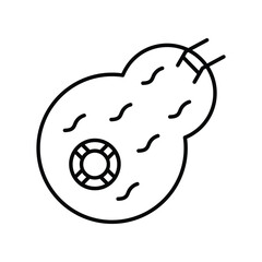swimming pool line icon with white background vector stock illustration