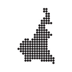 Cameroon map icon
