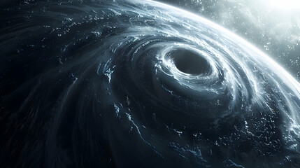  A dystopian solar planet experiencing the effects of dark matter, with strange gravitational anomalies and distortions 