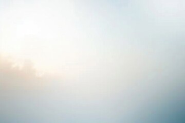 Fototapeta premium Soft Blue White Misty Horizon Background