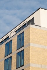 ultra-modern office building in the sun