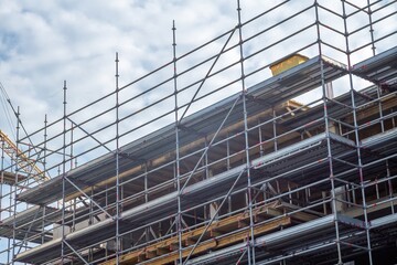 large office building under construction