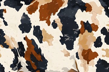 Close-up of realistic cowhide pattern