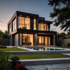 Obraz premium Modern house isolated