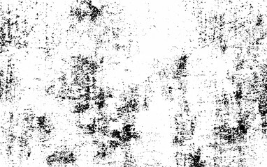 Irregular Graphic Elements in Monochrome, Distressed Grunge Background with Abstract Overlay, Isolated on White