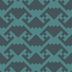 Seamless pattern. Geometrical ornament. Mosaics backdrop. Tiles wallpaper. Ethnic motif. Geometric background. Digital paper. Ethnical textile print. Abstract web design. Vector art work