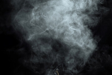 Cosmic Dust, Abstract Particle Cloud on Black Background