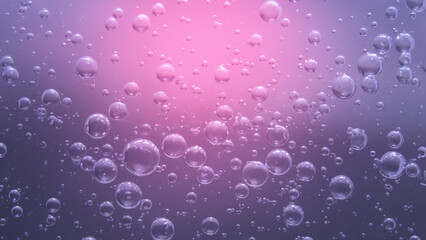 Vibrant Purple Water Bubbles Abstract Background