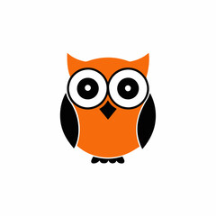 owl on a white background